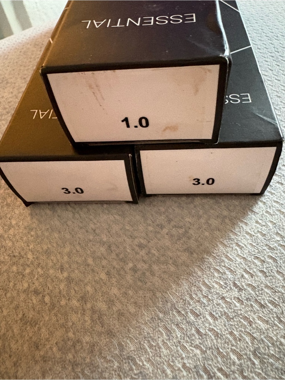 ESSENTIAL Black Cosmetic/Tool Boxes - Set of 3